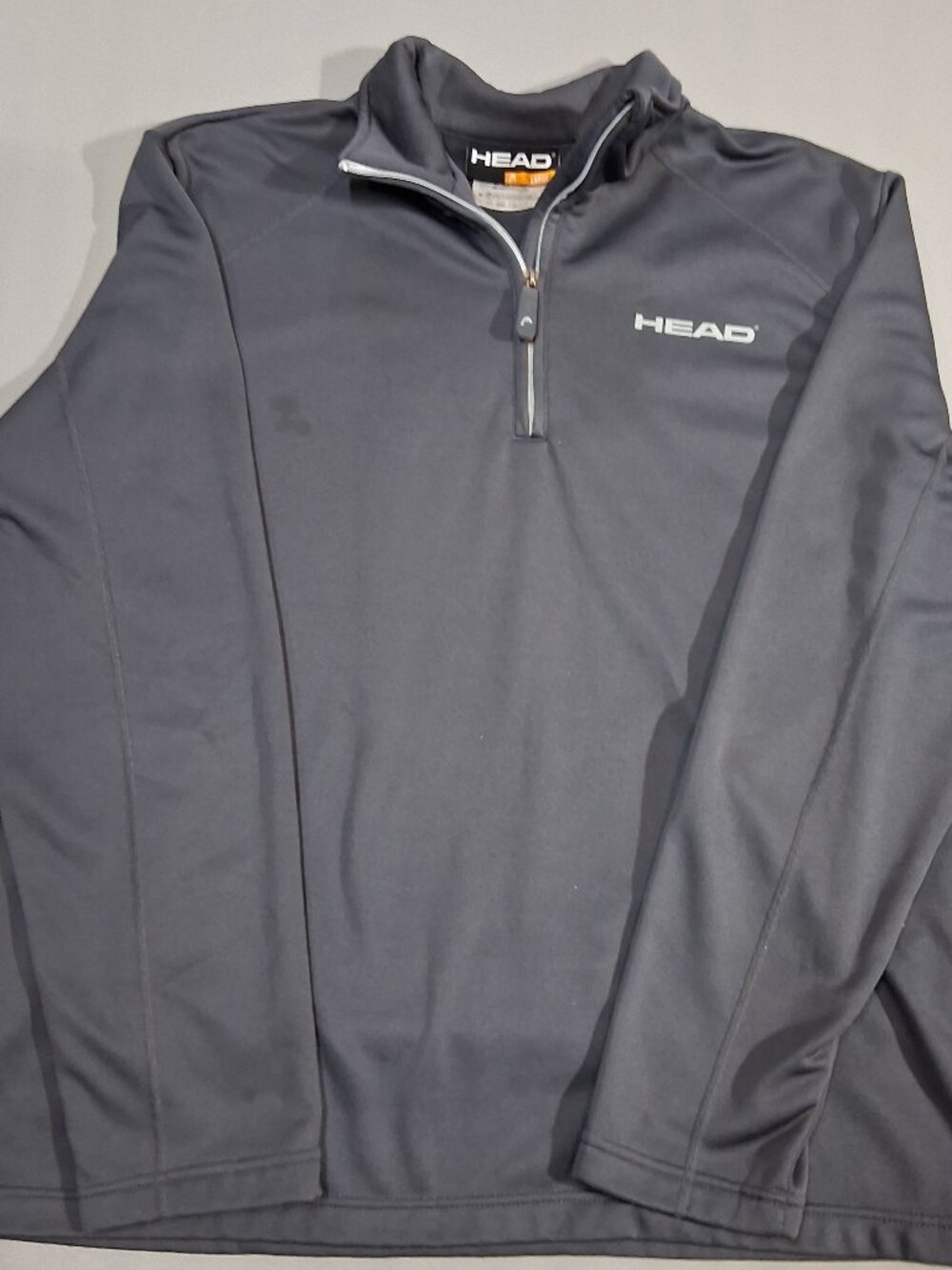 Men's Head 1/4 zip pullover size large dark gray
